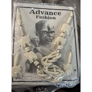 NOS Advance Fashion Jewelry‎ Necklace And Earring Set